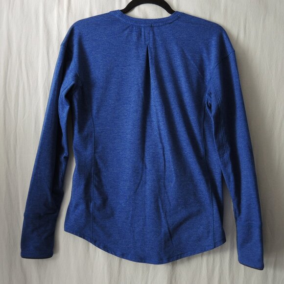 4/$25 Avia Long Sleeve Blue Athletic Top w/ Thumb Holes & Reflective Cuffs - Picture 4 of 8